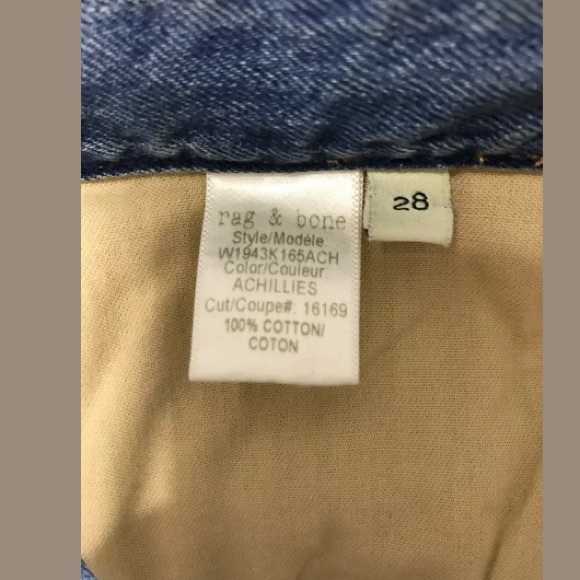 Rag & Bone Rocklyn Jean Short Size 28 NEW - Picture 8 of 8